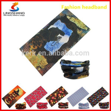 Multifunktions 12in1 tragen Schlauch Kopfbedeckung Neuheit Bandana Polyester Stretch Bandanas Mode im Freien nahtlose Bandana